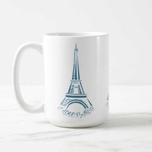 I Liebe Paris | Eiffeltour Kaffeetasse (Links)