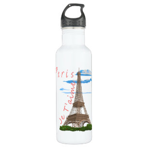 I Liebe Paris Eiffelturm Edelstahlflasche