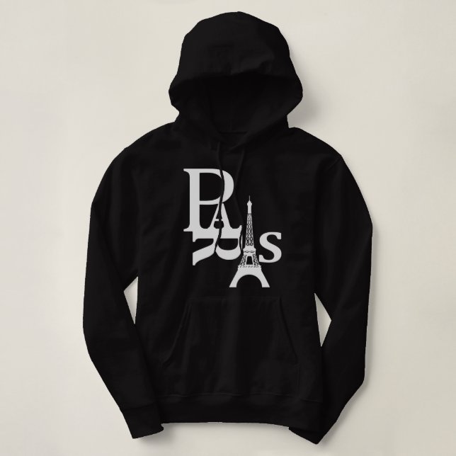 I Liebe Paris - Eiffelturm - Frankreich Hoodie Pul (Design vorne)