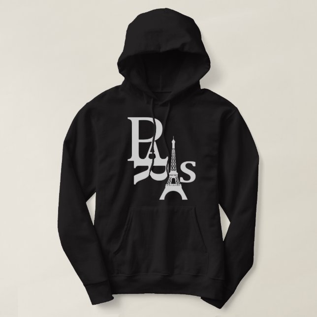 I Liebe Paris - Eiffelturm - Frankreich Hoodie Pul (Design vorne)