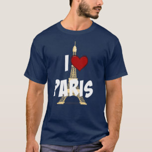 "I Liebe Paris", Eiffelturm T-Shirt