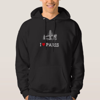 I Liebe Paris Funny Bridge Gag Joke Cool Prankster Hoodie
