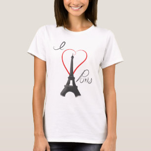 I Liebe-Paris-Grafik-T-Shirt T-Shirt