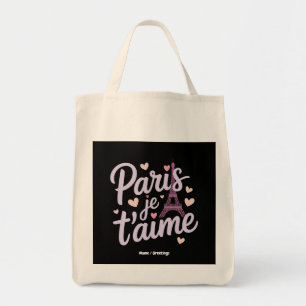 I Liebe Paris Je t'aime Eiffel Tower Frankreich T Tragetasche