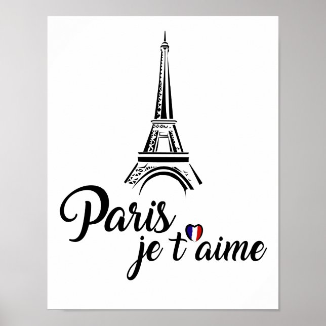 I Liebe Paris Je t'aime Poster (Vorne)