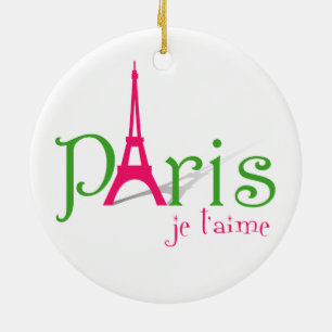 I Liebe Paris Keramikornament