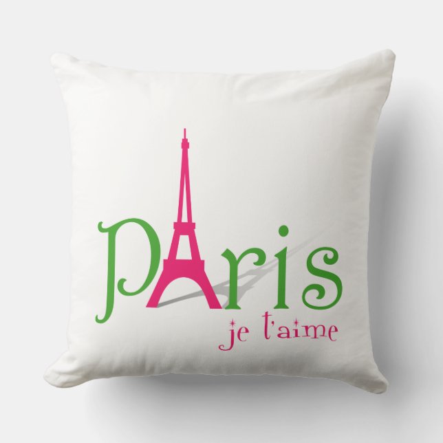 I Liebe Paris Kissen (Vorderseite)
