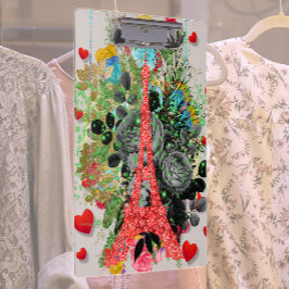 I Liebe Paris Klemmbrett