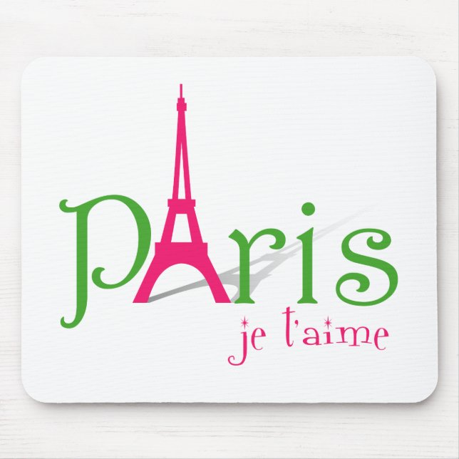 I Liebe Paris Mousepad (Vorne)