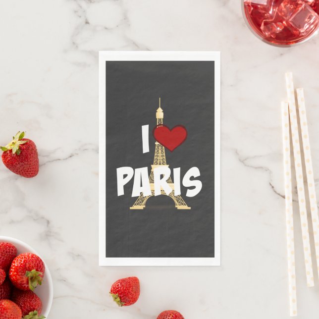 I Liebe Paris Paper Handtücher Serviette (Beispiel)