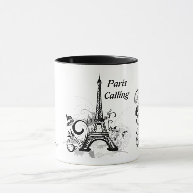 I Liebe Paris/Paris unter Berufung auf die Combo-T Tasse (Zentrum)