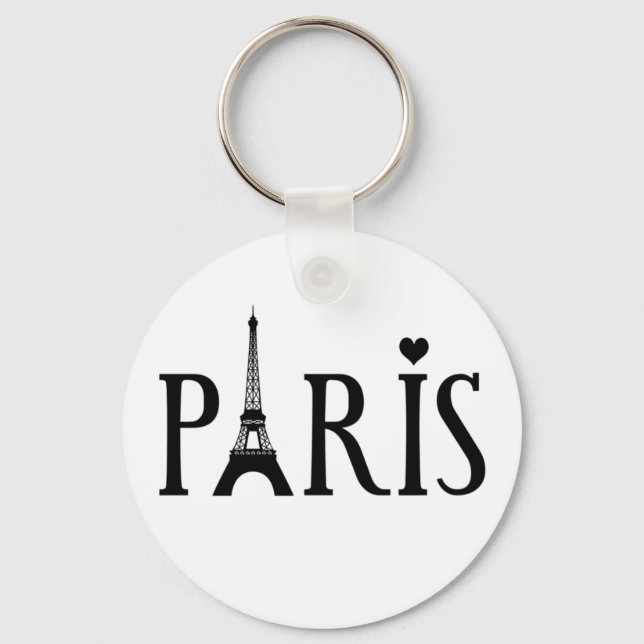 I Liebe Paris Schlüsselanhänger (Vorderseite)