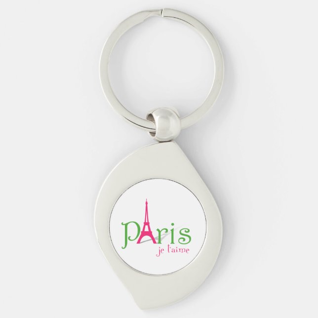 I Liebe Paris Schlüsselanhänger (Vorderseite)