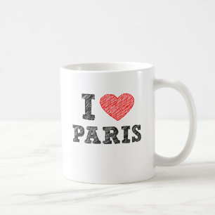 I Liebe-Paris-Skizze Kaffeetasse