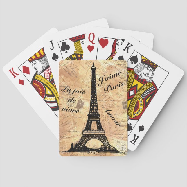 I Liebe Paris Spielkarten (Rückseite)