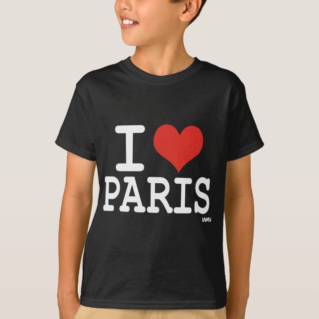 I Liebe Paris T-Shirt (Vorderseite)