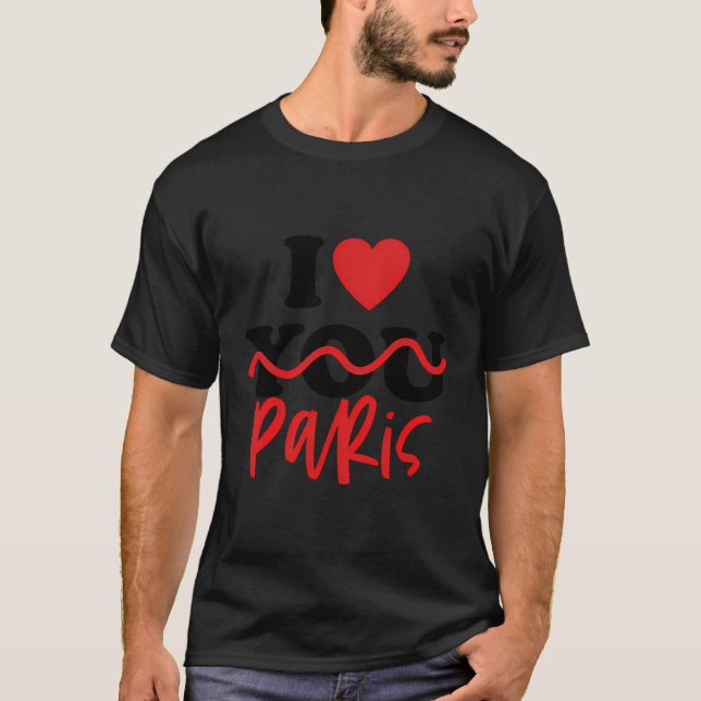 I Liebe Paris T-Shirt (Vorderseite)