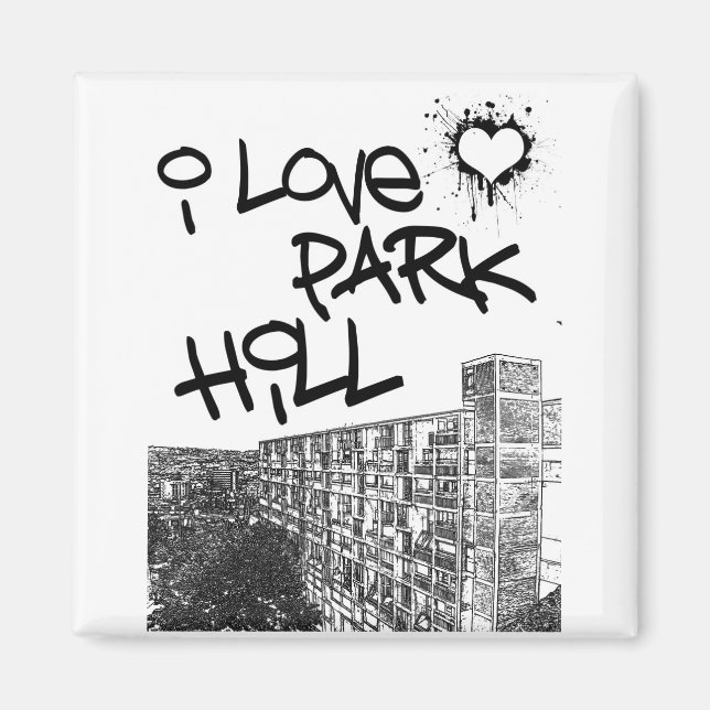 I Liebe Park Hill Magnet (Vorne)