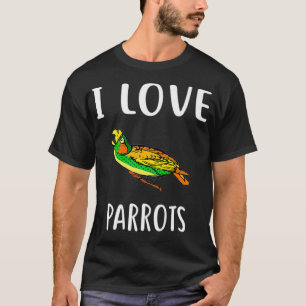 I Liebe PARROTS Funny PARROT Premium T-Shirt