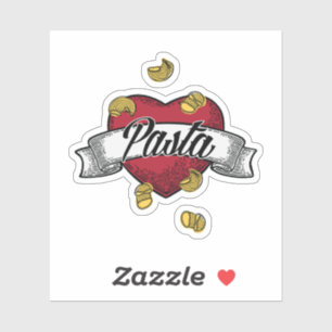 I Liebe Pasta Aufkleber