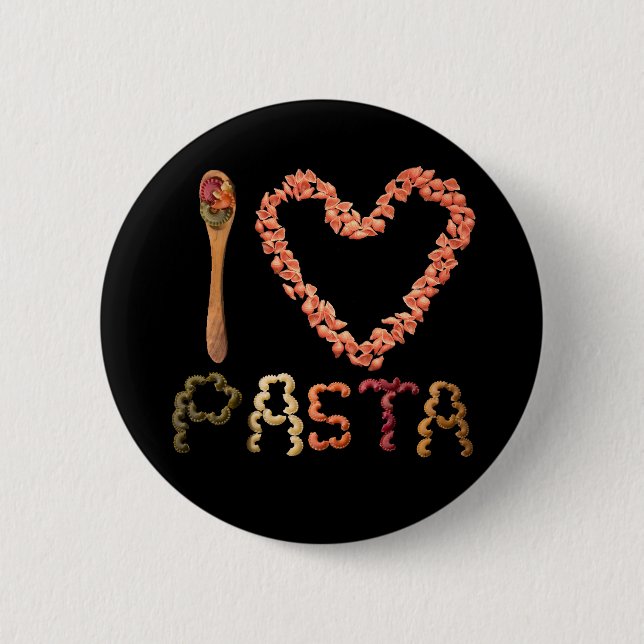 I Liebe Pasta Button (Vorderseite)