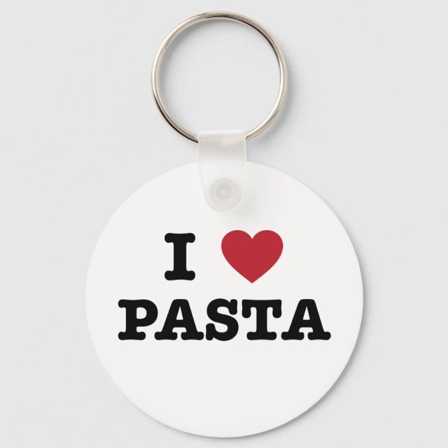 I Liebe Pasta Schlüsselanhänger (Vorderseite)