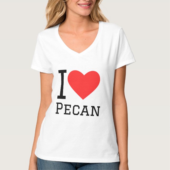 I Liebe Pecan T-Shirt (Vorderseite)