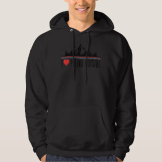 I Liebe Peeing Außerhalb Retro Camping Wandern Vin Hoodie