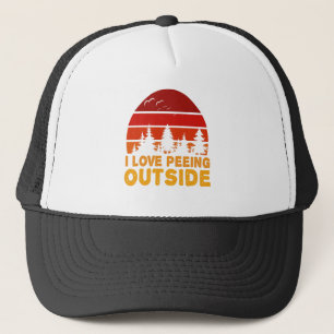 I Liebe Peeing Outdoor Funny Wandern Camping Außen Truckerkappe