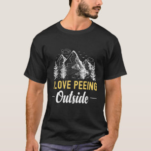 I Liebe Peeing Outdoor Glacier Ice Mountain Road T-Shirt