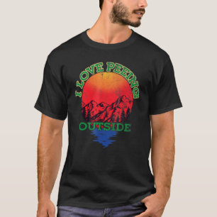I Liebe Peeing Outdoor Wanderrucksack Camping Hiki T-Shirt