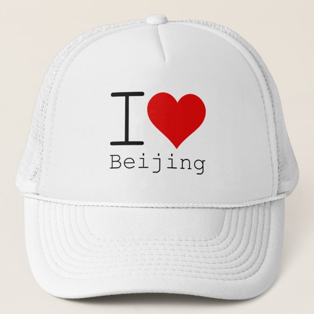 I Liebe Peking Truckerkappe (Vorderseite)