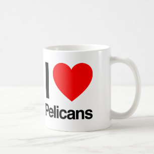 i Liebe pelicans Kaffeetasse