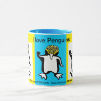 I Liebe PENGUINS - Wildtiere - Natur - Gelb