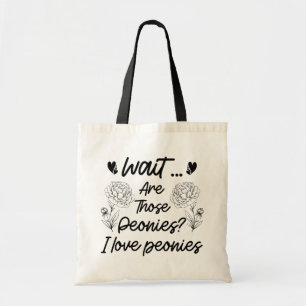 I Liebe Peonies Botanische Blume Lover Peony Funny Tragetasche
