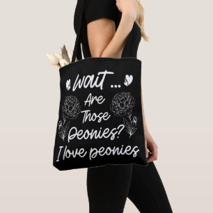 I Liebe Peonies Niedlich Peony Blume Lover Spaß Zi Tasche