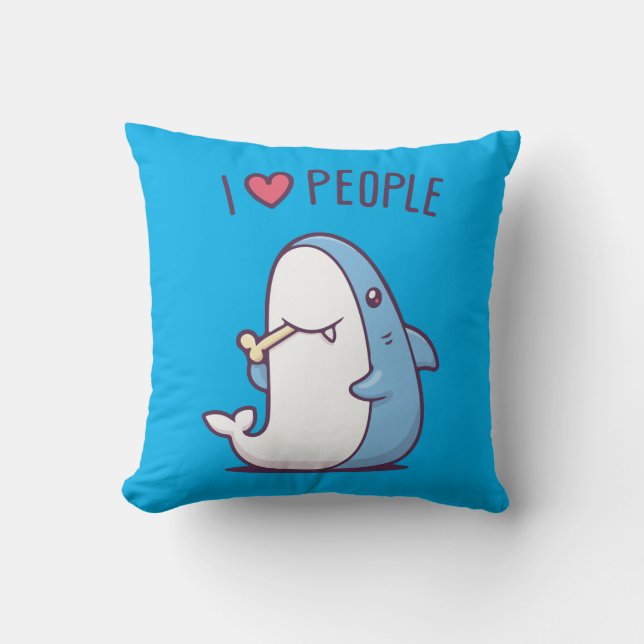 I Liebe People Kissen (Vorderseite)