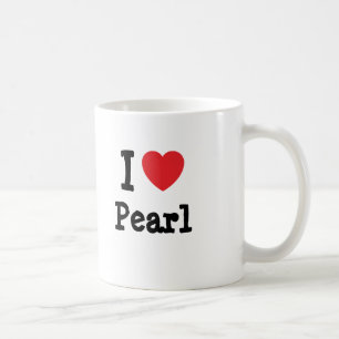 I Liebe Perle T - Shirt Kaffeetasse