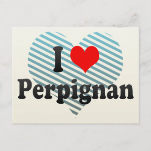 I Liebe Perpignan, Frankreich Postkarte