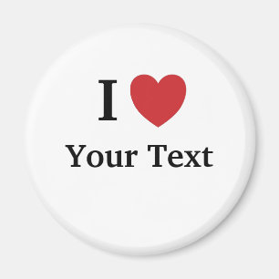 I Liebe Personalisable Kühlschrankmagnet -