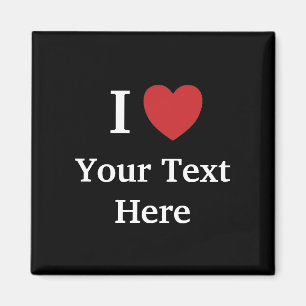 I Liebe Personalisable Kühlschrankmagnet -