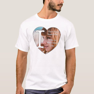 I Liebe Personalisierter Fotos - T-Shirt