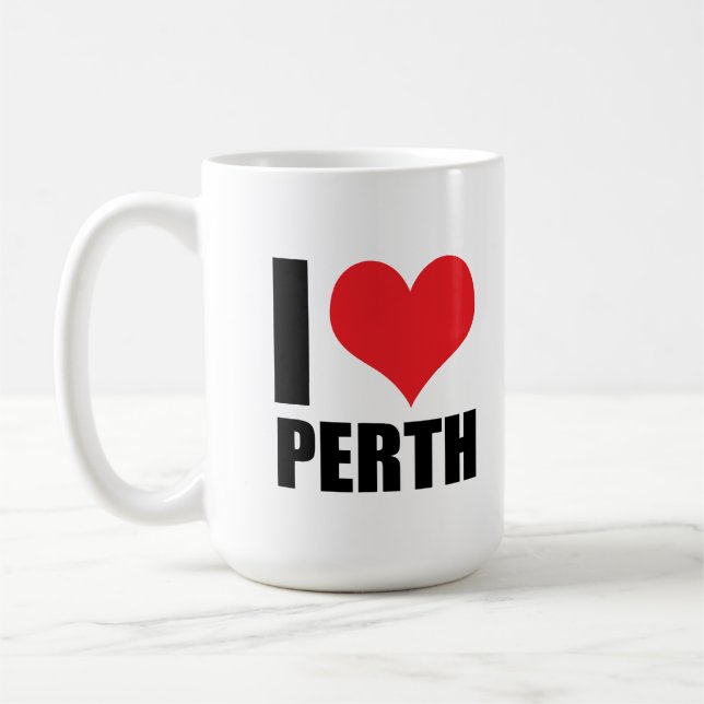I Liebe Perth Kaffeetasse (Links)