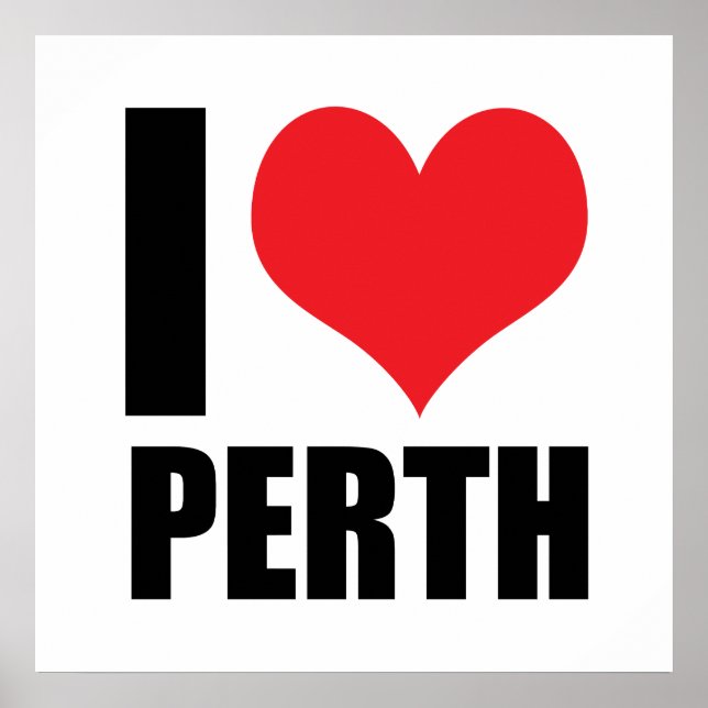 I Liebe Perth Poster (Vorne)