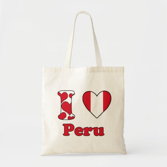 I Liebe Peru Tragetasche (Vorne)