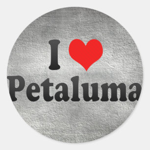 I Liebe Petaluma, Staaten Runder Aufkleber