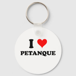 I Liebe Petanque Schlüsselanhänger