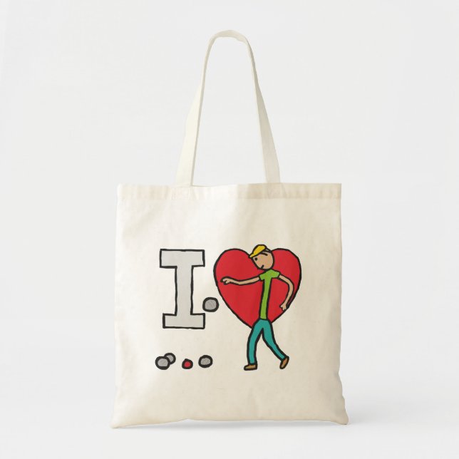 I Liebe Petanque Tragetasche (Vorne)