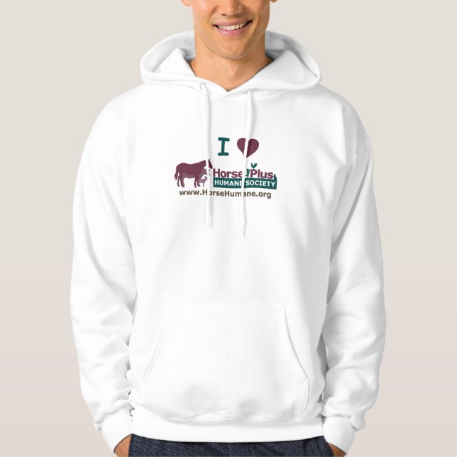 I Liebe-Pferd plus - Hoodie (Vorderseite)