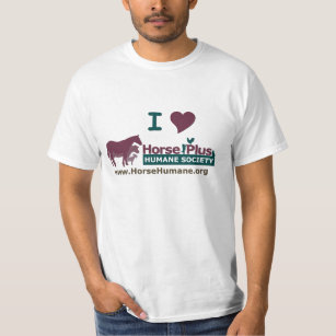 I Liebe-Pferd plus menschliche Gesellschaft - T-Shirt